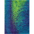 Cantebury Peacock/ Lime Shag Rug (7'7 x 10'5)