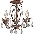 World Imports Bijoux Collection 3-light Semi-flush Convertible Chandelier