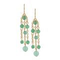 Adrienne Vittadini Goldplated 'Anzio' Simulated Aventurine Earrings
