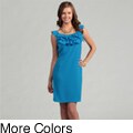 Tiana B. Women's Ruffle Neckline Dress