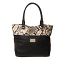 Nine West 'Roadblock' Embossed Snakeskin Large Tote