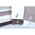 Egyptian Cotton 300 Thread Count Solid Block 'J' Monogram Sheet Set