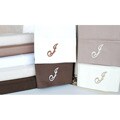 Egyptian Cotton 300 Thread Count Solid Script 'J' Monogram Sheet Set