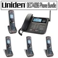 Uniden DECT 6.0 2-line Cord/ Cordless Digital Answering System with 4 Handset...