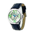 Android Women's Concept T-40 Blue Skeleton Automatic Leather Watch