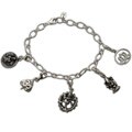 Sterling Silver 'Hindu Bliss' Charm Bracelet (Thailand)