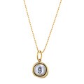Waxing Poetic Brass Letter G Mother of Pearl Charm Necklace