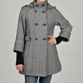 Hilary Radley Women's Herringbone Hooded Jacket