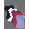 Illusion Women's Cotton-blend Scoop Neck T-Shirt