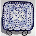 Azoura Design Ceramic 11-inch Square Platter (Tunisia)