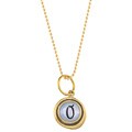 Waxing Poetic Brass Letter O Mother of Pearl Charm Necklace