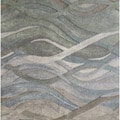 Handmade Metro Classic Grey Wool Area Rug (8' square)