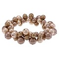 Alexa Starr Faux Brown Pearl Bracelet