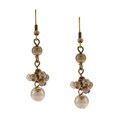 Alexa Starr Faux Brown Pearl Earrings