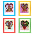 Zhee Singer Studios 'Doll' 4-piece Giclee Frame Matted Print Art Set