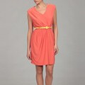 Miss Sixty Women's Cantelope Belted Jersey Dress