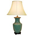 Teal Round Vase Porcelain Table Lamp