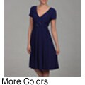 Scarlett Women's Buckle Ruche Waist Dress