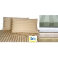 Serta Egyptian Cotton 600 Thread Count Damask King Sheet Set with Bonus Pillowcases