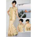 Golden Fabric Sari (India)