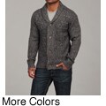 Projek Raw Men's Black Shawl Collar Cardigan