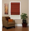 Antique Red Fabric Roman Shade (27 in. x 72 in.)