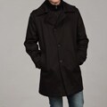 Kenneth Cole Men's Black Trench Coat