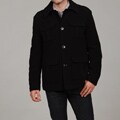 Kenneth Cole Men's Black Military Wool Blend Jacket FINAL SALE