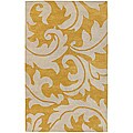 Bellona Hand-tufted Gold Wool Rug (2' x 3')