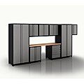 Professional Series 18-gauge Grey 9-piece Pro Series Cabinet Set 