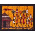 'Arriving at the Village' Batik Tapestry (Mozambique)