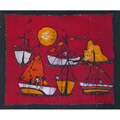 'Catching the last Light' Batik Tapestry (Mozambique)