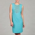 Ellen Tracy Women's Beaded Sheath Dress