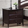 Dark Walnut Youth 3-drawer Nightstand