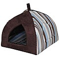 Pet Pals Cozy Striped Pet Hooded Home