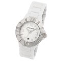 Yves Bertelin Paris Women's White Ceramic Crystal Watch