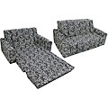 Magical Harmony Kids Minky Zebra Flip Sofa