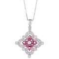 Encore by Le Vian 14k Gold Sapphire and 1/5ct TDW Diamond Necklace (H-I, ...