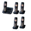 Panasonic KX-TG7625B Cordless Bluetooth Answering System with 5 Handsets ...