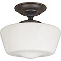 Luray Collection 1-light Oil-rubbed Bronze Finish Semi-flush Fixture