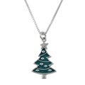Silvermoon Sterling Silver Enamel Holiday Necklace