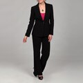 Tahari Women's Black Belted Pant Suit