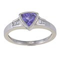 Encore by Le Vian Platinum Tanzanite and 1/10ct TDW Diamond Ring (H-I, SI1-SI2)