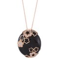 Encore by Le Vian 14k Gold Onyx and 1/4ct TDW Diamond Necklace (H-I, SI1-SI2)