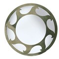 Dyer Round Antique Metal Wall Mirror