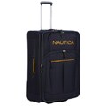 Nautica Helmsman Navy / Yellow 28-inch Expandable Luggage Upright