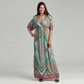 Calvin Klein Women's Caribbean Scarf Print Dress