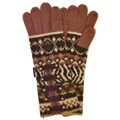 Muk Luks Fairisle Tab Button Gloves