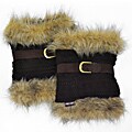 Muk Luks Fairisle Fur Trimmed Boot Sweater