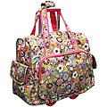 Olympia Pink Tulip Rolling Fashion Carry-on Tote